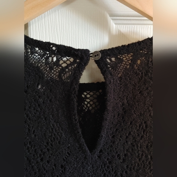 Free People | Black Knit Dress with Peek-a-boo hole in the back. - Picture 5 of 5